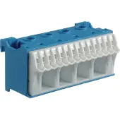 Hager KN18N KN18N Klem Flexibel: 1.5-25 mm² Massief: 1.5-25 mm² Aantal polen: 15 1 stuk(s) Blauw Piece