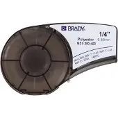 Brady M21-250-423 tape polyester zwart op wit 6,35 mm x 6,40 m (origineel)