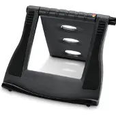 Famanu - Aluminium laptopstandaard verstelbaar voor laptops tot 17 inch zilver