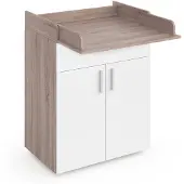 Vicco Commode Lena, Wit/Sonoma, 75.2 x 101.5 cm