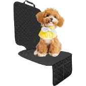 COOAU Hondendeken Auto Voorstoel - Autostoelhoes - Beschermhoes - Hondenkleed -26x26x3 cm - Zwart