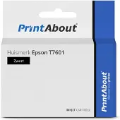 PrintAbout Huismerk Epson T7601 Inktcartridge Foto-zwart