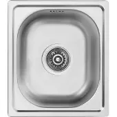 Ausmann Basic kleine rvs opbouw spoelbak 33x38 cm inclusief sifon 1208956972