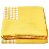 Homescapes Gingham Bedsprei Geel 150 x 200 cm
