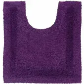 Homescapes toiletmat paars 50x55 cm gemaakt van 100% katoen