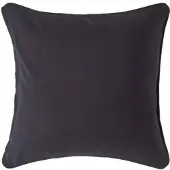 Homescapes Zwart Katoenen Kussenhoes 60 x 60 cm
