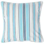 Homescapes Blauw Gestreepte New England Kussenhoes 45 x 45 cm