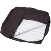 Homescapes velours zitkussenhoes 50x50x10 cm zwart, geschikt voor fauteuil zitkussens
