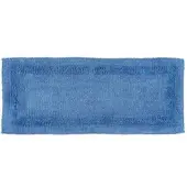 Homescapes badloper blauw 40x100 cm gemaakt van 100% katoen