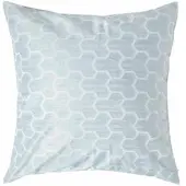 Homescapes Blauwe geometrische kussenhoes 60 x 60 cm