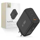 Tech-Protect GaN 4 Poort 240 Watt USB-C Oplader Zwart