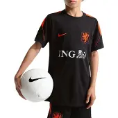 Nike Nederland Strike Trainingsshirt 2026-2028 Kids Zwart Oranje | 152