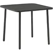 Syfax Tuintafel 80x80x72 cm staal donkergrijs