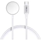Tech-Protect MC02 Ultraboost magnetische oplaadkabel Type-C, 100 cm, voor Apple Watch, wit