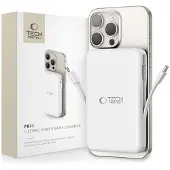 Tech-Protect PB31, 10000 mAh, Power Delivery 3.0, Draadloos opladen, 15 W, Wit