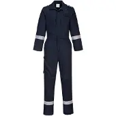 Portwest FR501 Bizflame Plus beschermingsoverall, marineblauw, maat XL