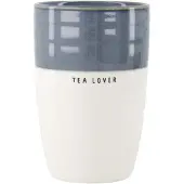 Zusss Mok L Tea Lover Keramiek White / Blue