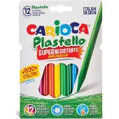 Carioca - Plastic waskrijtjes - 12 Stuks