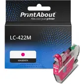 PrintAbout Huismerk vervangt Brother LC-422M Inktcartridge Magenta