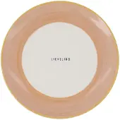 Zusss Ontbijtbordje Lieveling Keramiek White / Light Pink