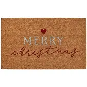 Clayre & Eef Deurmat Bruin Kokos Kerst