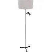 Steinhauer Vloerlamp Stang 4837ZW met leeslicht en grijze kap