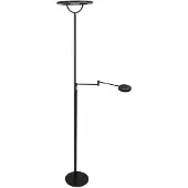 Steinhauer Zwarte vloerlamp Soleil 2 4386ZW – LED uplight met verstelbare leesarm