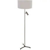 Steinhauer Vloerlamp Stang 4844BR met leeslicht en grijze kap