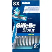 Gillette 8 x Blue3 - wegwerpscheermesjes - simple 8st