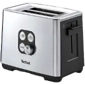 Tefal Equinox TT420D, 7, 2 broodroosters, zwart, roestvrij staal