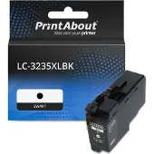 PrintAbout Inktcartridge LC-3235XLBK Zwart Hoge capaciteit geschikt voor Brother