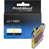 PrintAbout Huismerk vervangt Brother LC-980Y Inktcartridge Geel