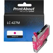 PrintAbout Inktcartridge LC-427M Magenta geschikt voor Brother