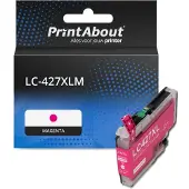 PrintAbout Huismerk vervangt Brother LC-427XLM Inktcartridge Magenta Hoge capaciteit