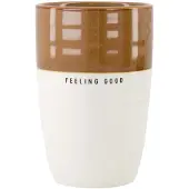Zusss Mok L Feeling Good Keramiek White / Brown