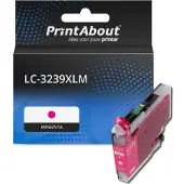 PrintAbout Huismerk vervangt Brother LC-3239XLM Inktcartridge Magenta Hoge capaciteit