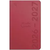 Ryam | Studie agenda DeLuxe | 2026/2027 | Genaaid gebonden | 12 mnd | B6 | Rood |