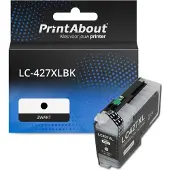 PrintAbout Huismerk vervangt Brother LC-427XLBK Inktcartridge Zwart Hoge capaciteit