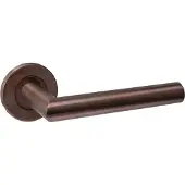 Intersteel deurkruk Q 01 op rozet verdekt ø52x6mm - PVD brons