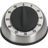 kela TRAFO keukentimer zwart-zilver van roestvrij staal - 15312