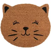 Clayre & Eef Deurmat Bruin Kokos Kat
