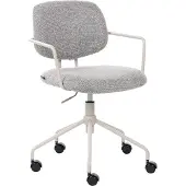 Beliani RIPLEY - Bureaustoel - Grijs - Polyester