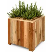 Praxis Plantenbak acaciahout vierkant 40x40cm natuurlijk