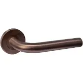 Intersteel deurkruk Q 02 op rozet verdekt ø52x6mm - PVD brons