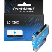 PrintAbout Inktcartridge LC-426C Cyaan geschikt voor Brother