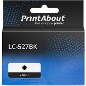 PrintAbout Huismerk vervangt Brother LC-527BK Inktcartridge Zwart