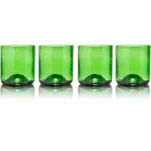 Rebottled Short Tumbler 4-pack glazen set - Green