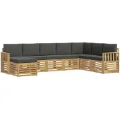Syfax Buiten bankenset 8 pcs Wit en antracietkleurig