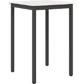 vidaXL Bartafel Wit 70 x 70 x 105 cm Massief grenenhout
