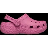 Crocs , dames, Classic Platform Bloom clog, zachtroze, maat 36-37